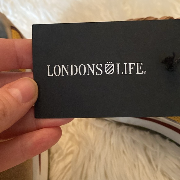 Londons Life beige suede preppy lace up tennis sneaker trainer size 40 - Picture 9 of 9